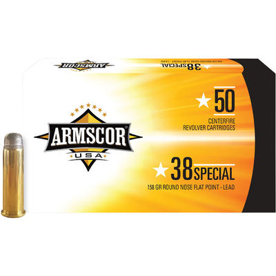 Armscor Ammo 38 Special 158 Grain RNFP 50 Rounds [