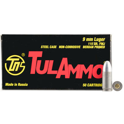 Tula Ammo 45 ACP FMJ 230 Grain 50 Rounds [TA452300 Tula Ammo 45 ACP FMJ 230 Grain 50 Rounds [TA452300