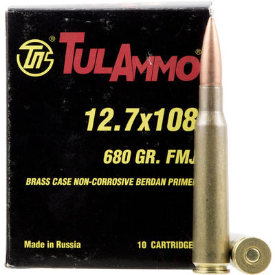 Tula Ammo Centerfire Rifle 12.7x108mm 680 Grain FM