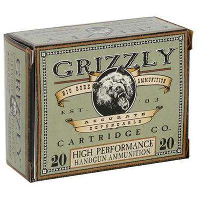 Grizzly Ammo 10mm Auto 200 Grain JHP 20 Rounds [GC