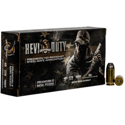Hevishot Ammo Hevi-Duty 45 ACP 175 Grain Lead Free
