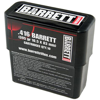 Barrett Ammo 416 Barrett 395 Grain FMJ 10 Rounds [
