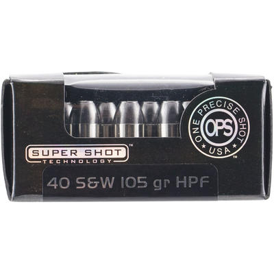 OPS Ammo 40 S&W 105 Grain HP 20 Rounds [40105H