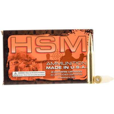 HSM Ammo 338 Lapua Magnum 250 Grain BTHP 20 Rounds