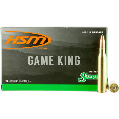 HSM Ammo Game King 338 Lapua Magnum 215 Grain SBT