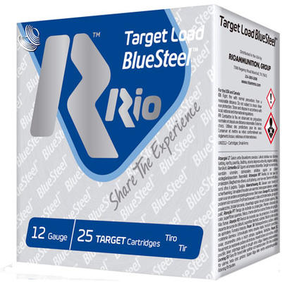 Rio Shotshells Target Load BlueSteel 12 Gauge 2.75
