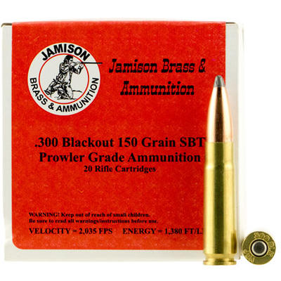 Jamison Ammo Prowler 300 Blackout 150 Grain Spitze