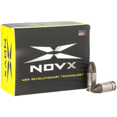 NovX Ammo Self-Defense 9mm 65 Grain Fluted Lead-Fr