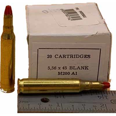 PPU Blank Ammo Blank 5.56 NATO 20 Rounds [PPB556A1
