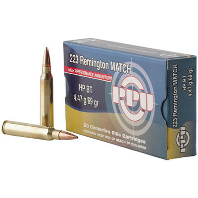 Prvi Partizan PPU Ammo Match 223 Remington 69 Grai