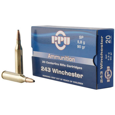 Prvi Partizan PPU Ammo 243 Winchester 90 Grain SP