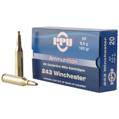 Prvi Partizan PPU Ammo 243 Winchester 100 Grain SP