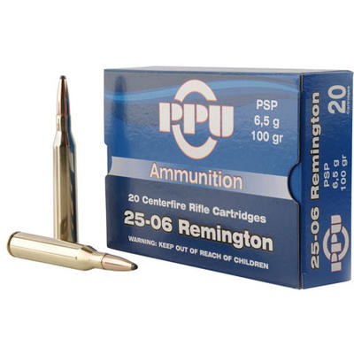 Prvi Partizan PPU Ammo 25-06 Remington 100 Grain P