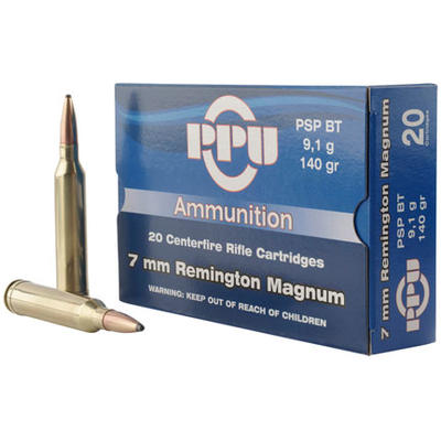 Prvi Partizan PPU Ammo 7mm Magnum 140 Grain PSP 20
