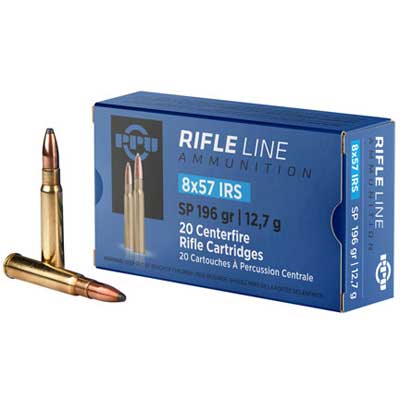 PPU Ammo 8x57 IRS 196 Grain SP 20 Rounds [PP857I]