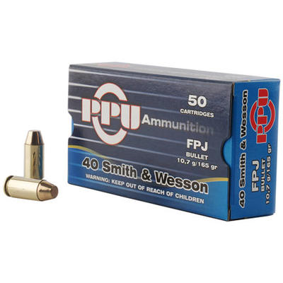 Prvi Partizan PPU Ammo 40 S&W 165 Grain Flat P