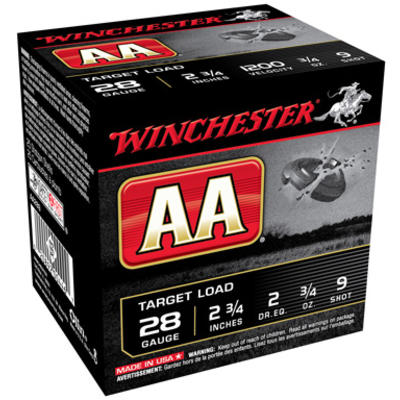 Winchester Shotshells AA Target 28 Gauge 2.75in 3/