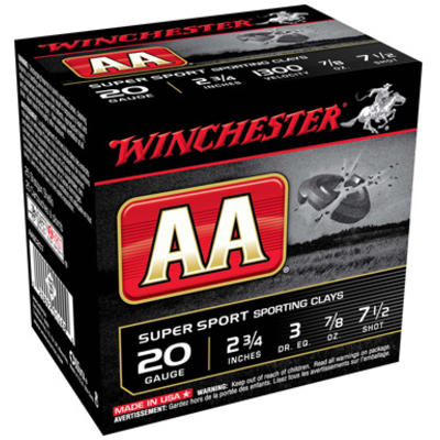 Winchester Shotshells AA Target 20 Gauge 2.75in 7/