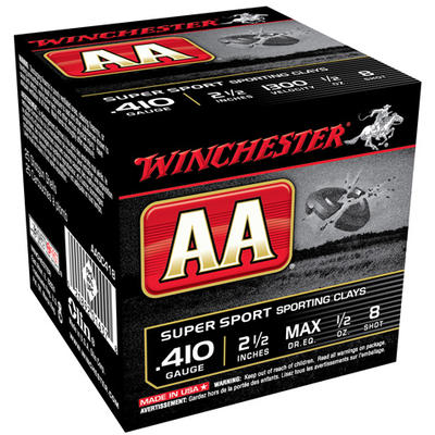 Winchester Shotshells AA Sport Clay .410 Gauge 2.5 Winchester Shotshells AA Sport Clay .410 Gauge 2.5