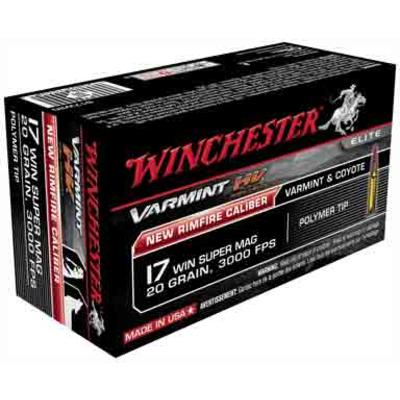 Winchester Rimfire Ammo 17 Win Super Magnum HV 20