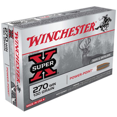Winchester Ammo Super-X 270 Winchester 130 Grain P Winchester Ammo Super-X 270 Winchester 130 Grain P