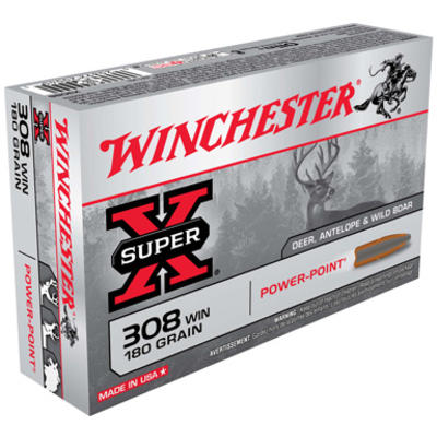 Winchester Ammo Super-X 308 Winchester 180 Grain P
