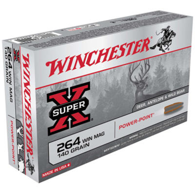 Winchester Ammo Super-X 264 Win Mag 140 Grain Powe