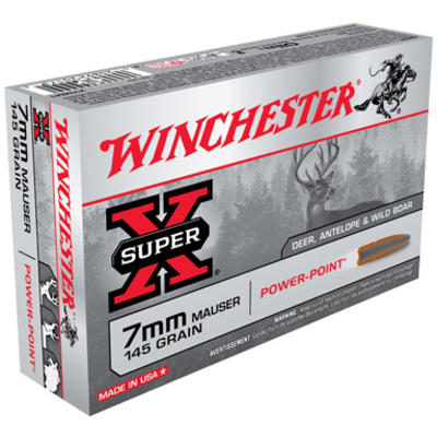 Winchester Ammo Super-X 7x57mm Mauser 145 Grain Po
