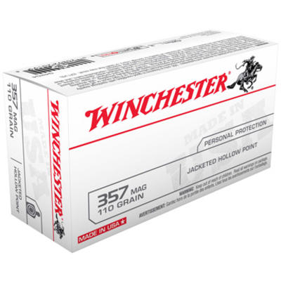 Winchester Ammo Best Value 357 Magnum 110 Grain JH