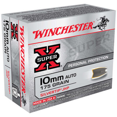 Winchester Ammo Super-X 10mm 175 Grain Silvertip H