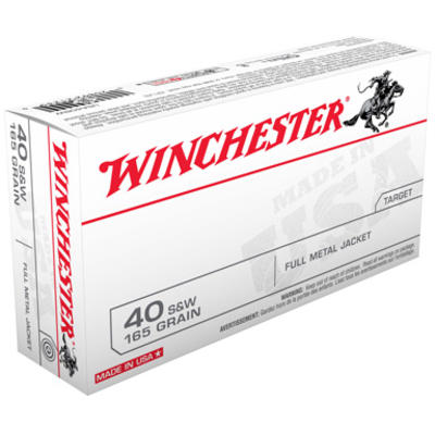 Winchester Ammo Best Value 40 S&W 165 Grain FM