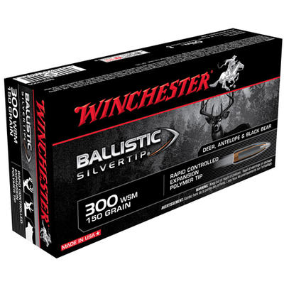 Winchester Ammo Supreme 300 WSM 150 Grain Silverti