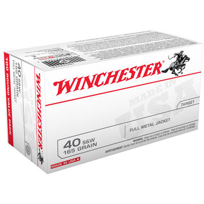 Winchester Ammo Best Value 40 S&W 165 Grain FM