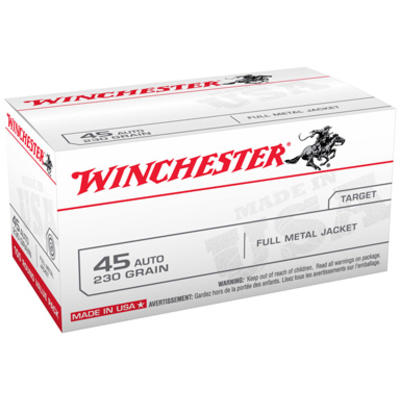 Winchester Ammo Best Value 45 ACP 230 Grain FMJ 10