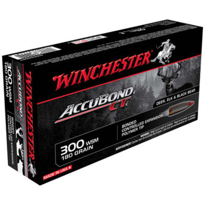 Winchester Ammo Supreme 300 WSM 180 Grain AccuBond