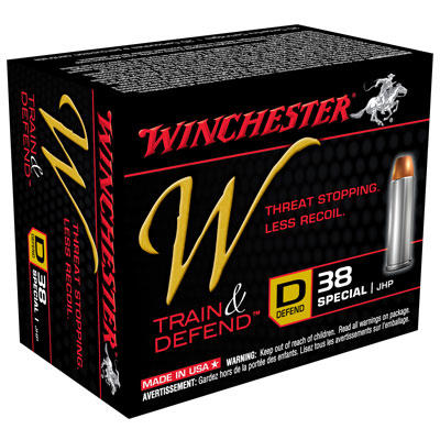 Winchester Ammo Defend 38 Special JHP 130 Grain 20 Winchester Ammo Defend 38 Special JHP 130 Grain 20