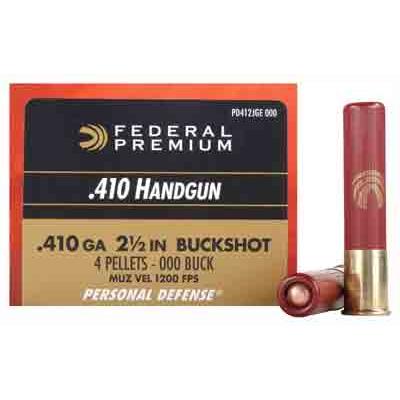 Federal Shotshells Defense .410 Gauge 2.5in 4 Pell