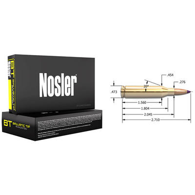 Nosler Ammo Hunting 243 Winchester 90 Grain Ballis