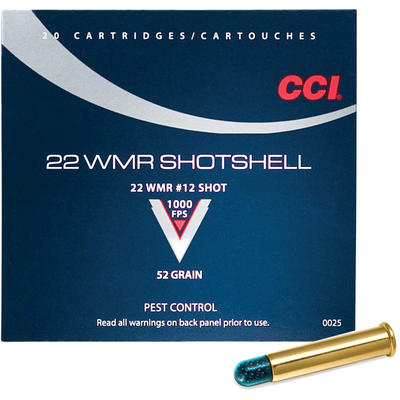 CCI Rimfire Ammo Pest Control .22 Magnum (WMR) #12