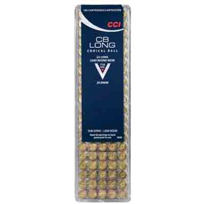 CCI Rimfire Ammo Low Noise .22 Long CB LRN 29 Grai