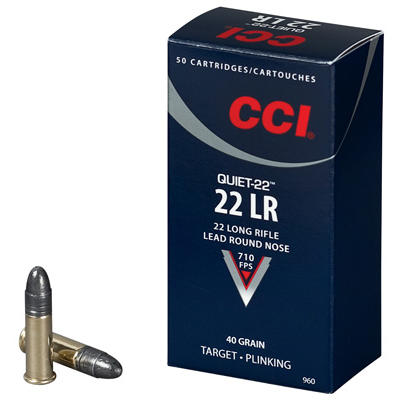 CCI Rimfire Ammo Quiet-22 .22 Long Rifle (LR) 40 G