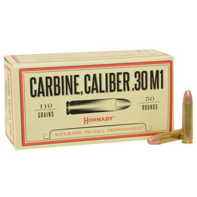 Hornady Ammo 30 Carbine 110 Grain FMJ 50 Rounds [8