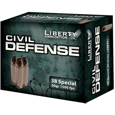 Liberty Ammo Civil Defense 38 Special LF Fragmenti