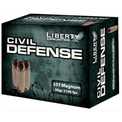 Liberty Ammo Civil Defense 357 Magnum 50 Grain LF