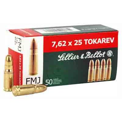 Sellier & Bellot Ammo Training 7.6x25mm Tokare