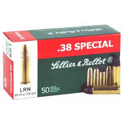 Sellier & Bellot Ammo 38 Special 158 Grain LRN