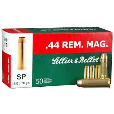 Sellier & Bellot Ammo 44 Magnum 240 Grain SP 5