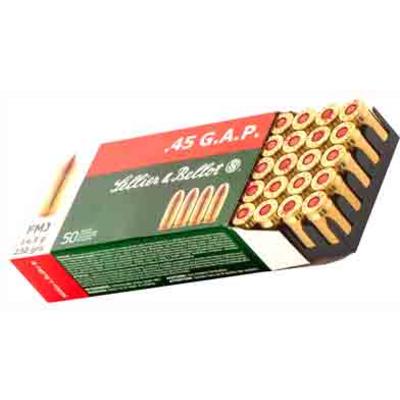 Sellier & Bellot Ammo 45 GAP 230 Grain FMJ 50