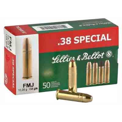Sellier & Bellot Ammo 38 Special 158 Grain FMJ Sellier & Bellot Ammo 38 Special 158 Grain FMJ