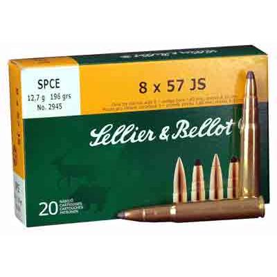 Sellier & Bellot Ammo 8x57mm JS SPCE 196 Grain